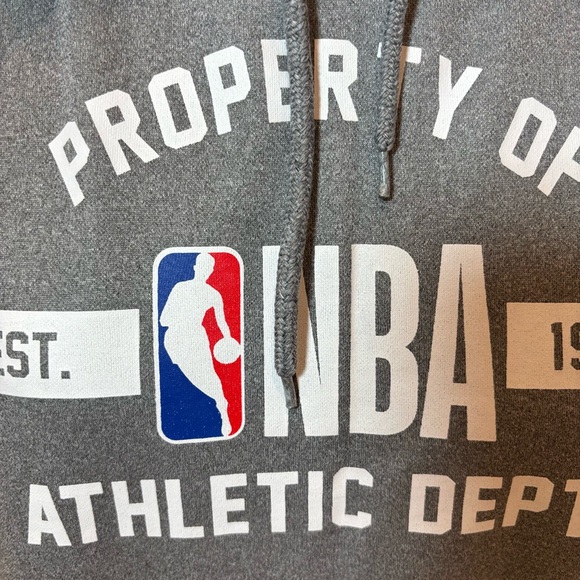 NBA Gray Athletic Hoodie - Picture 1 of 4